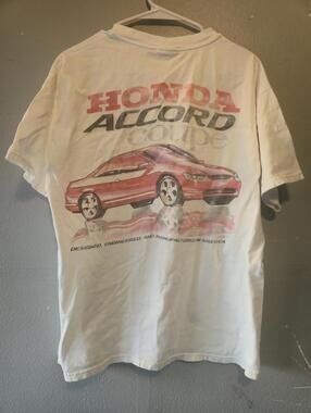 Vintage 1998 Honda Accord Coupe Racing Graphic T-Shirt USA XL RARE